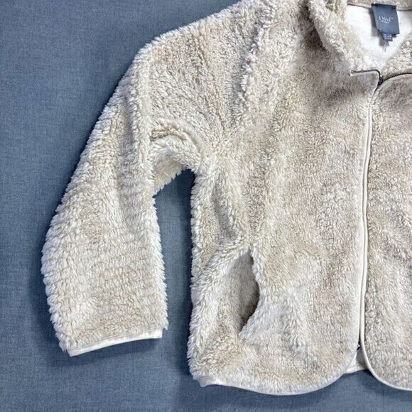 Lysse Fleece Jacket Womens Sz L Beige Elora Sherpa Full Zip Cozy Teddy Bear Coat - Picture 6 of 16